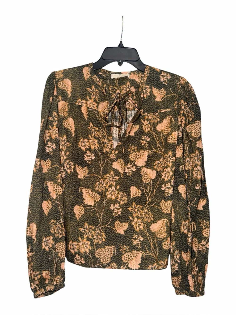 Ulla Johnson Tillie Blouse In Balsam Size 0 Floral Tie Neck Boho NWT